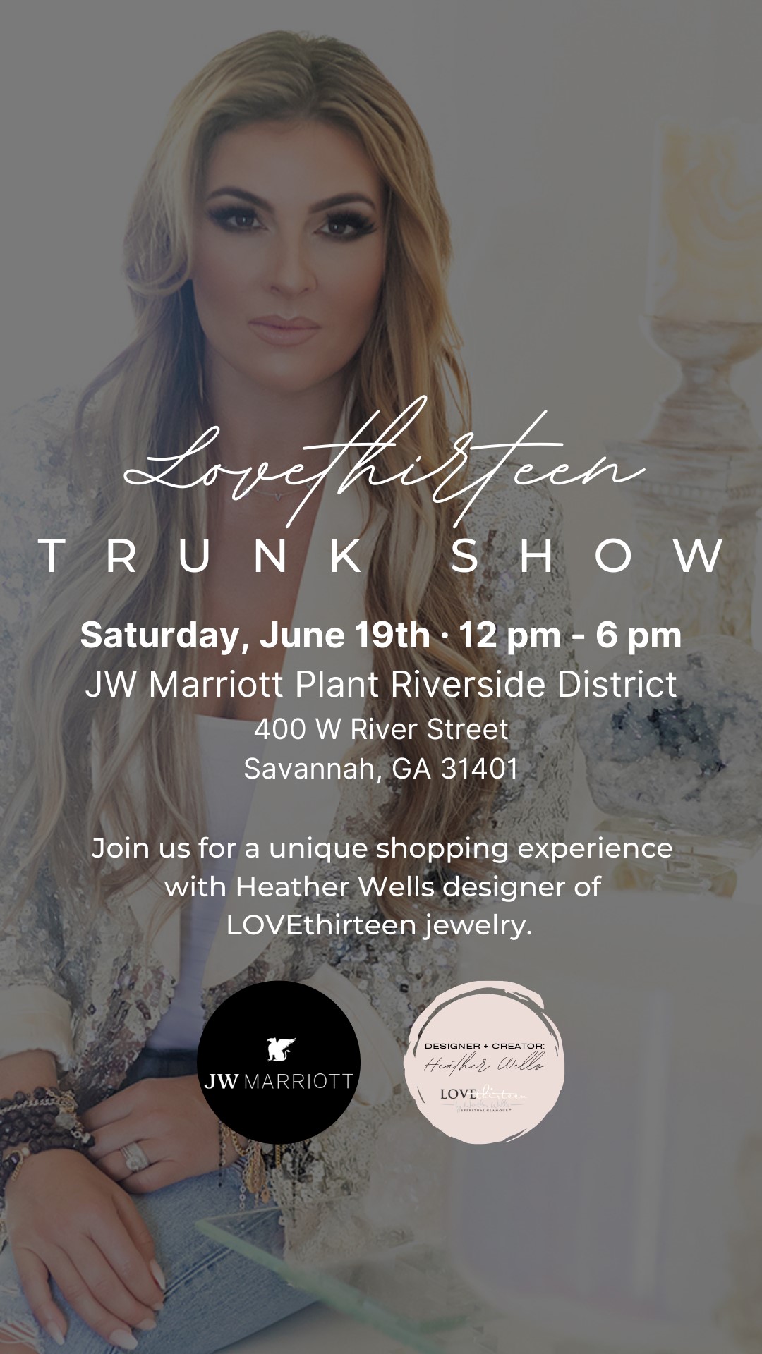 Trunk Show Jw Marriott Plant Riverside District Savannah Georgia Lovethirteen By Heather Wells